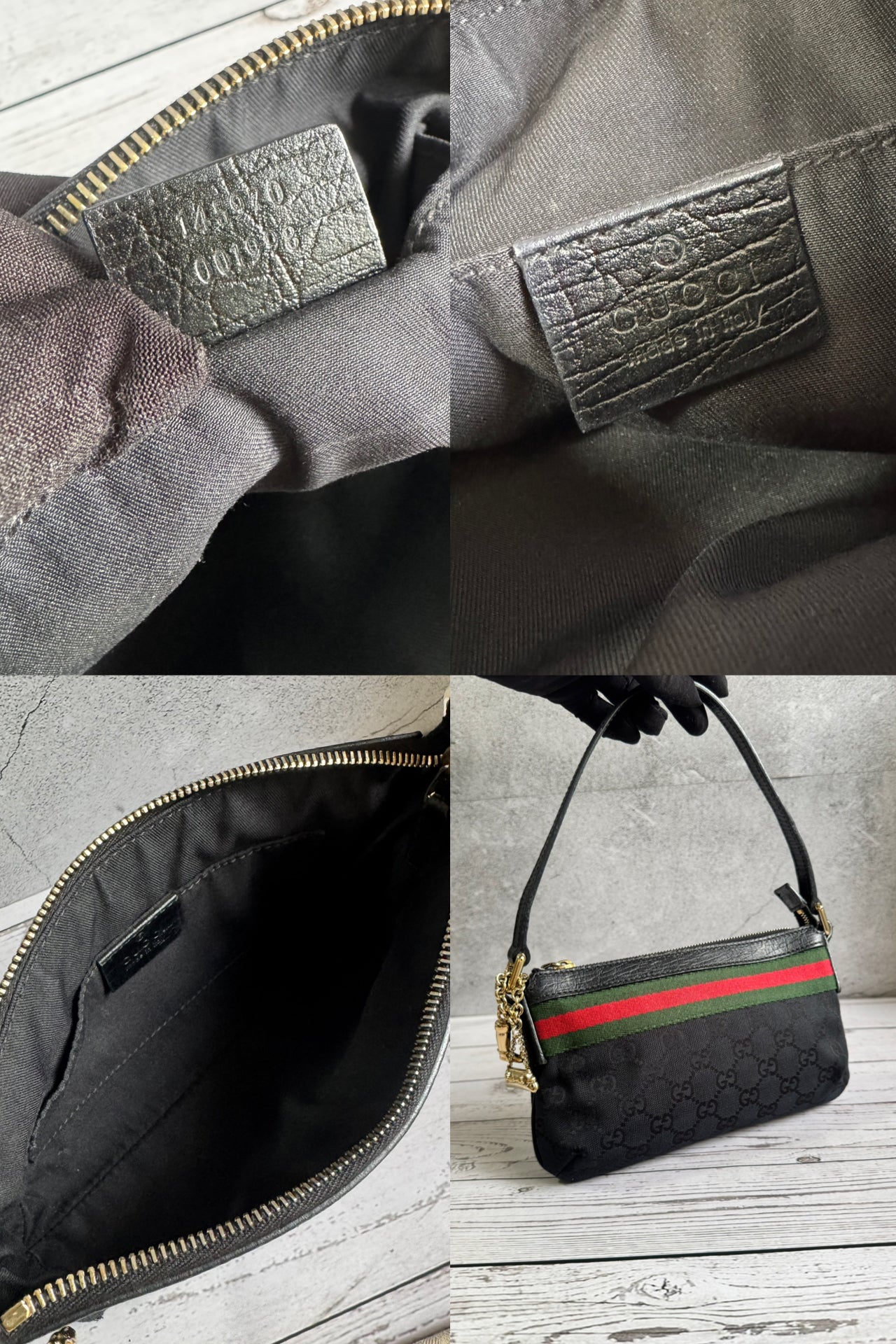 Gucci Charmed Canvas Pouchette