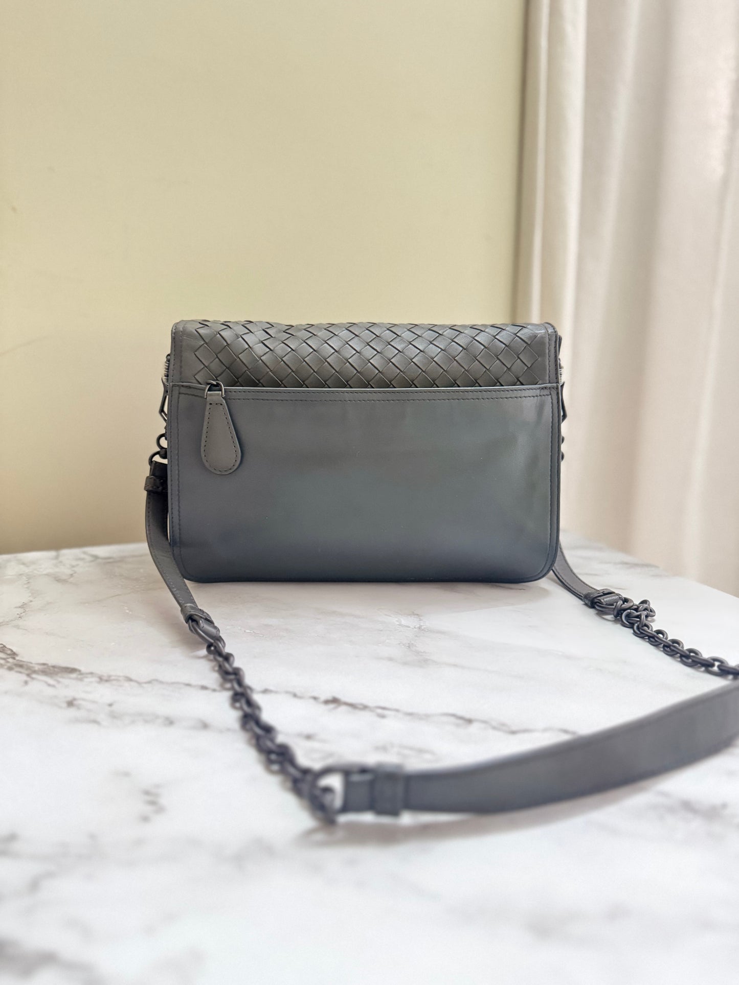 Bottega Veneta Intrecciato Flap Bag