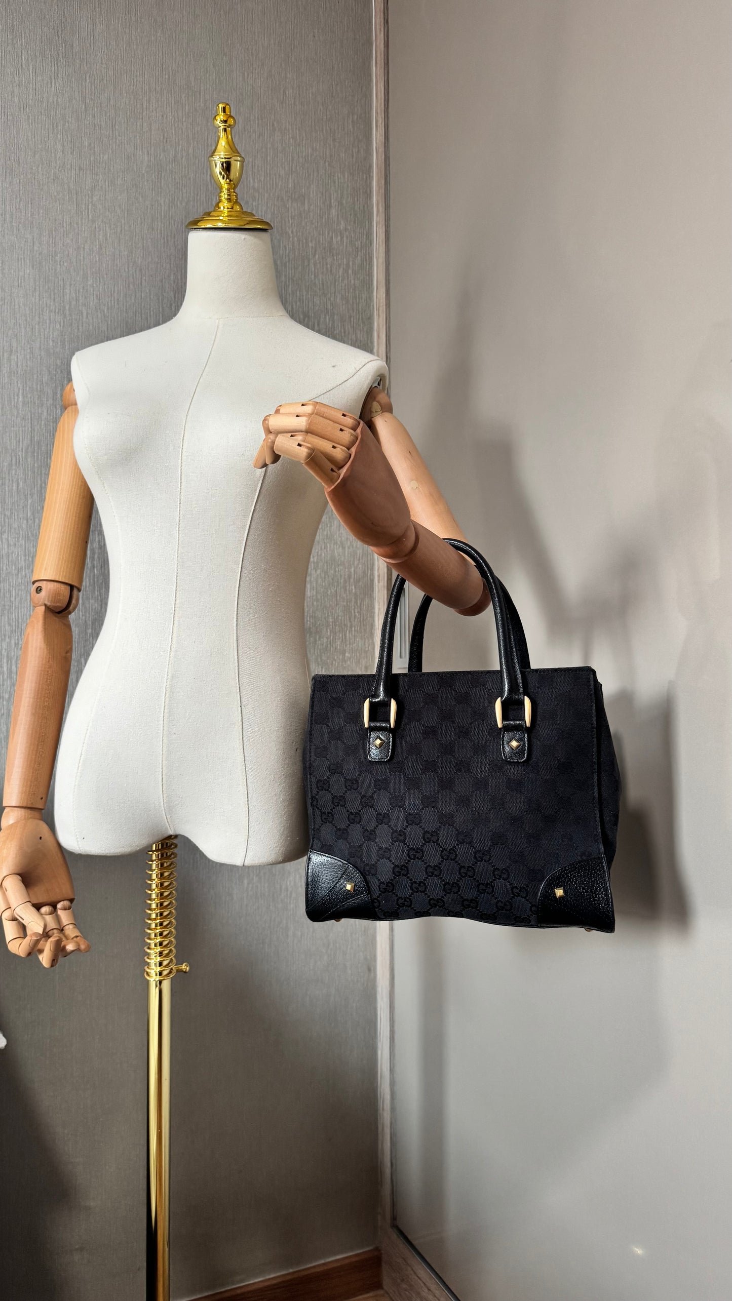 Gucci GG Canvas Top Handle Bag