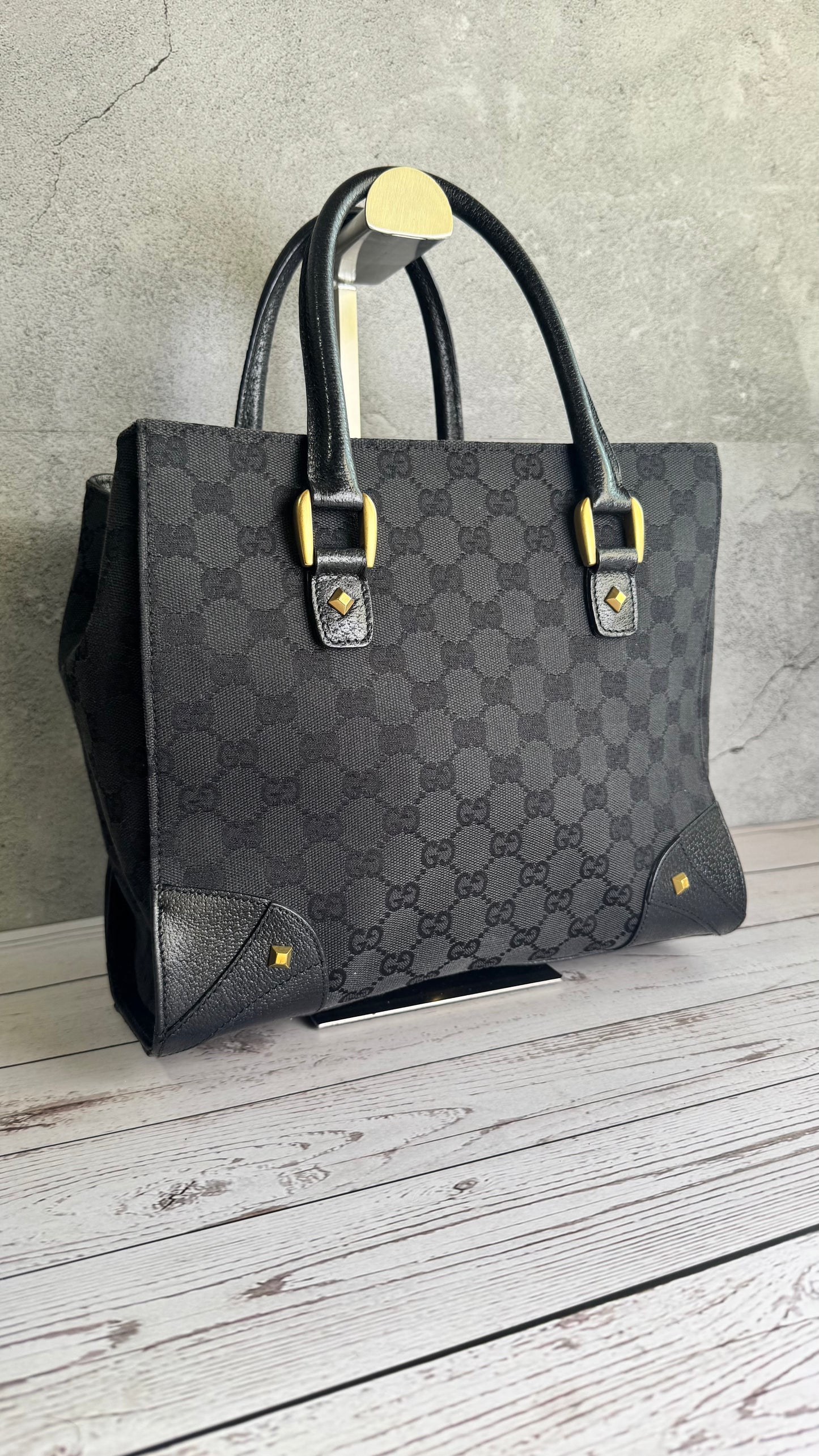 Gucci GG Canvas Top Handle Bag