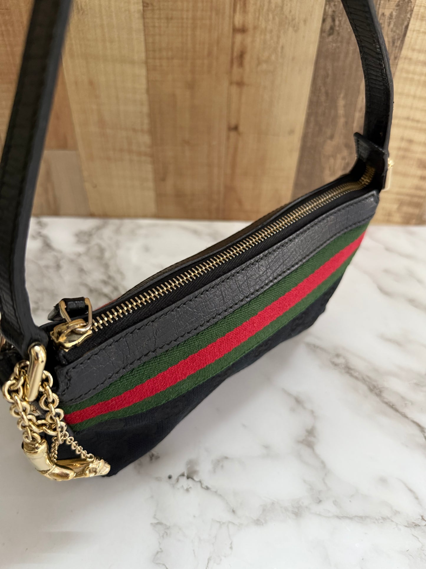 Gucci Charmed Canvas Pouchette