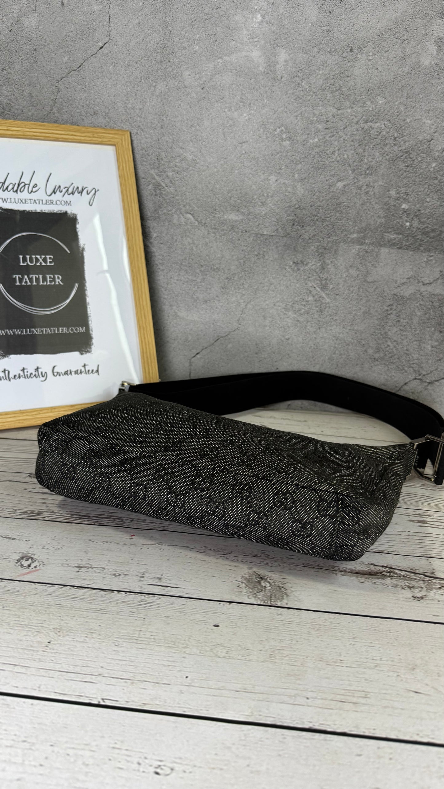 Gucci Monogram Canvas Crossbody Bag