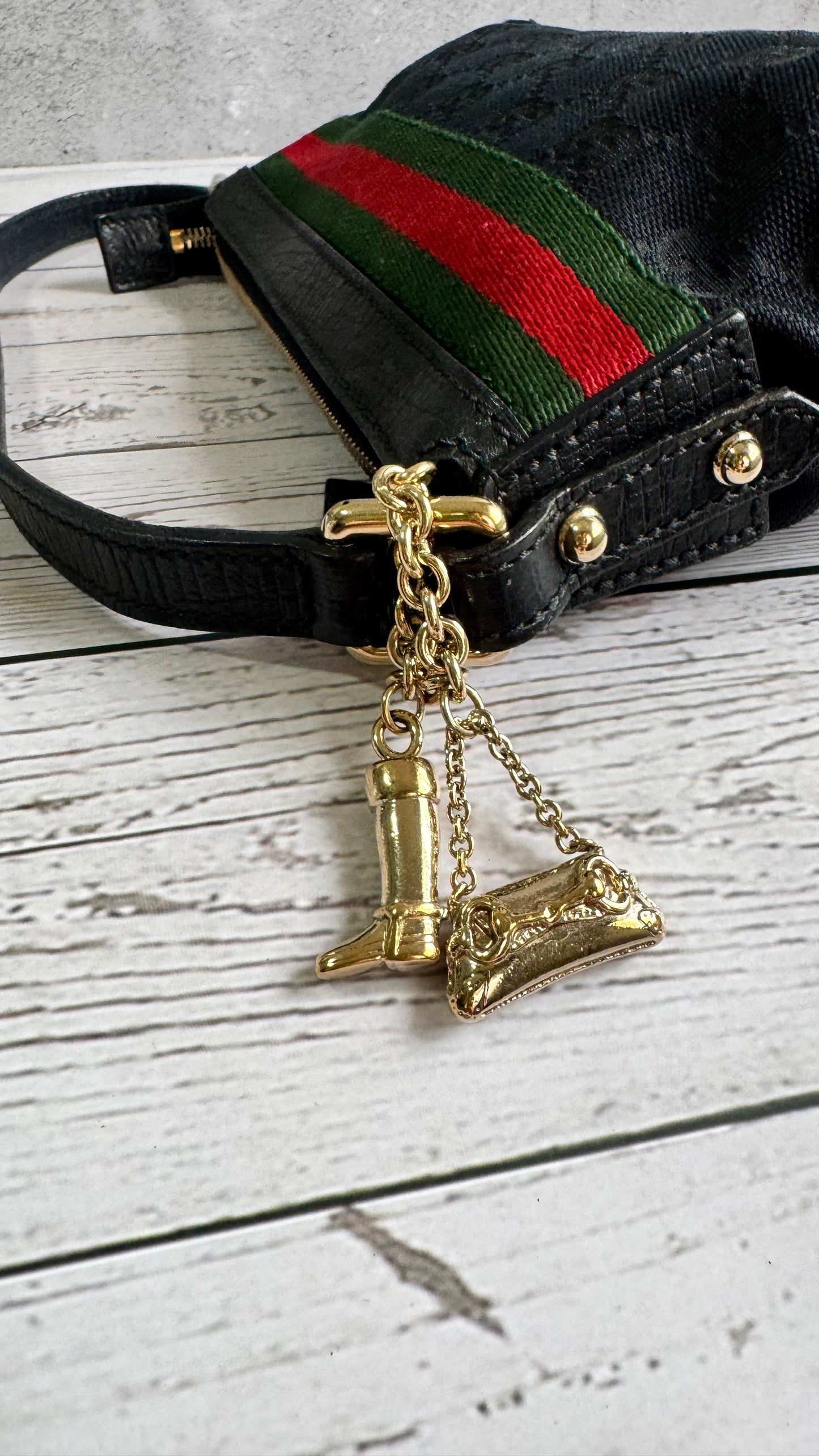 Gucci Charmed Canvas Pouchette