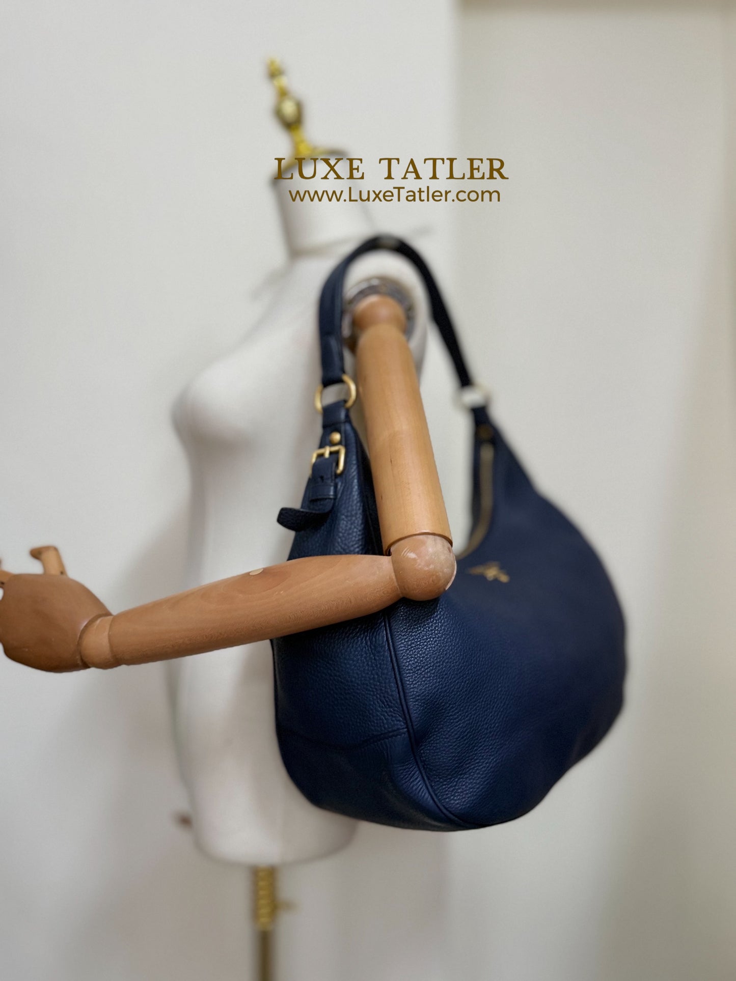 Prada Vitello Daino Hobo Shoulder Bag