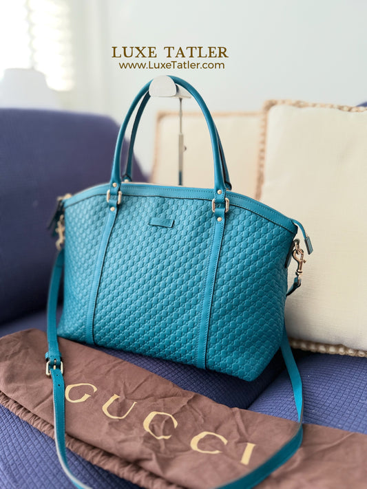 Gucci Microguccissima Dome Tote with strap