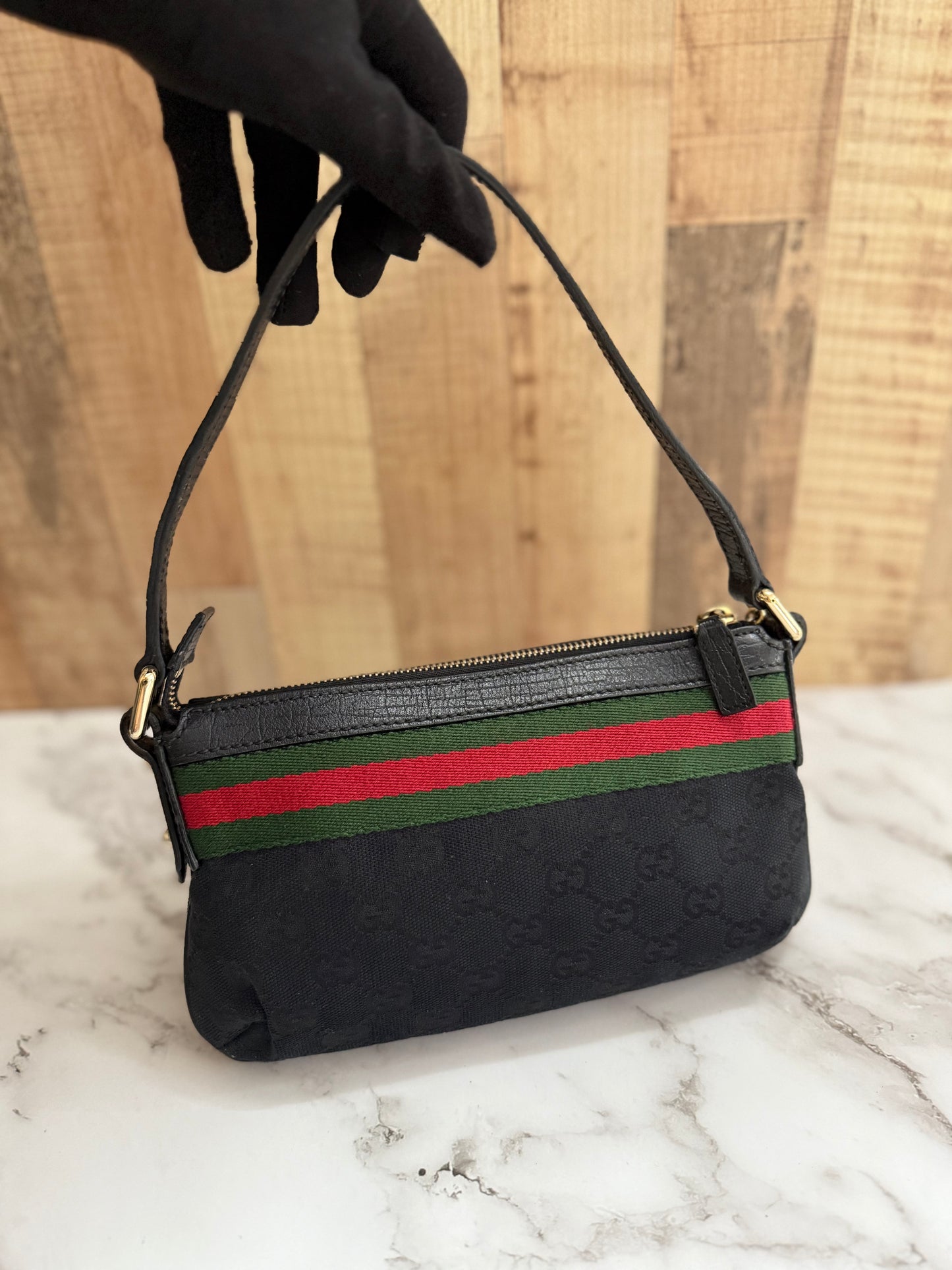 Gucci Charmed Canvas Pouchette
