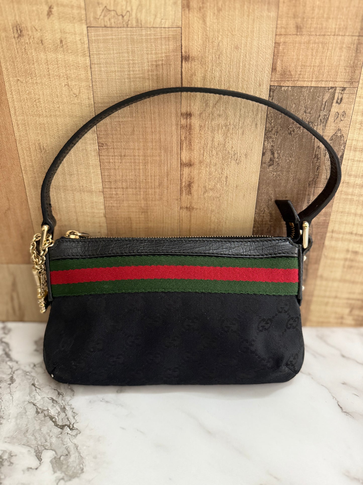 Gucci Charmed Canvas Pouchette
