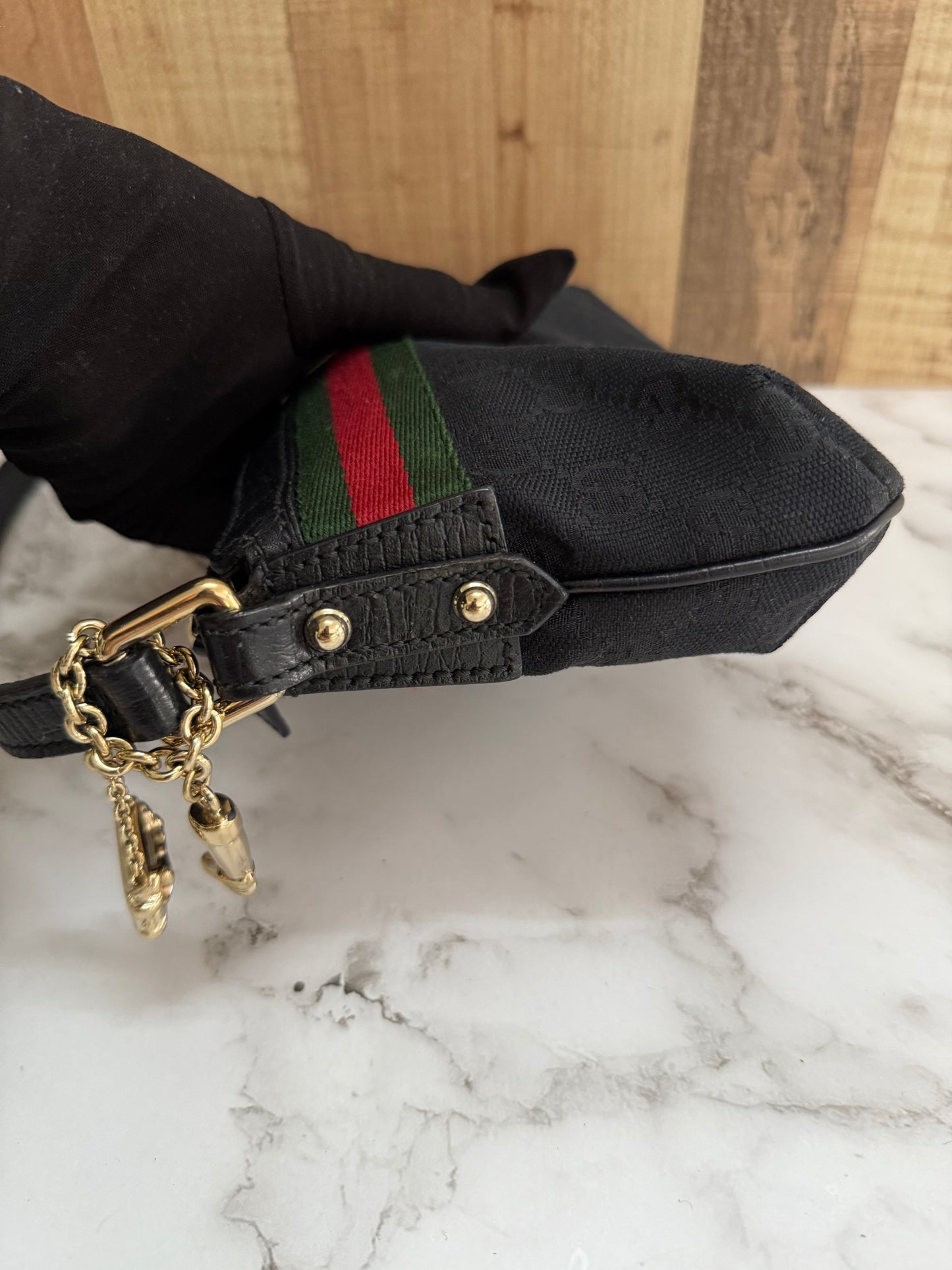 Gucci Charmed Canvas Pouchette