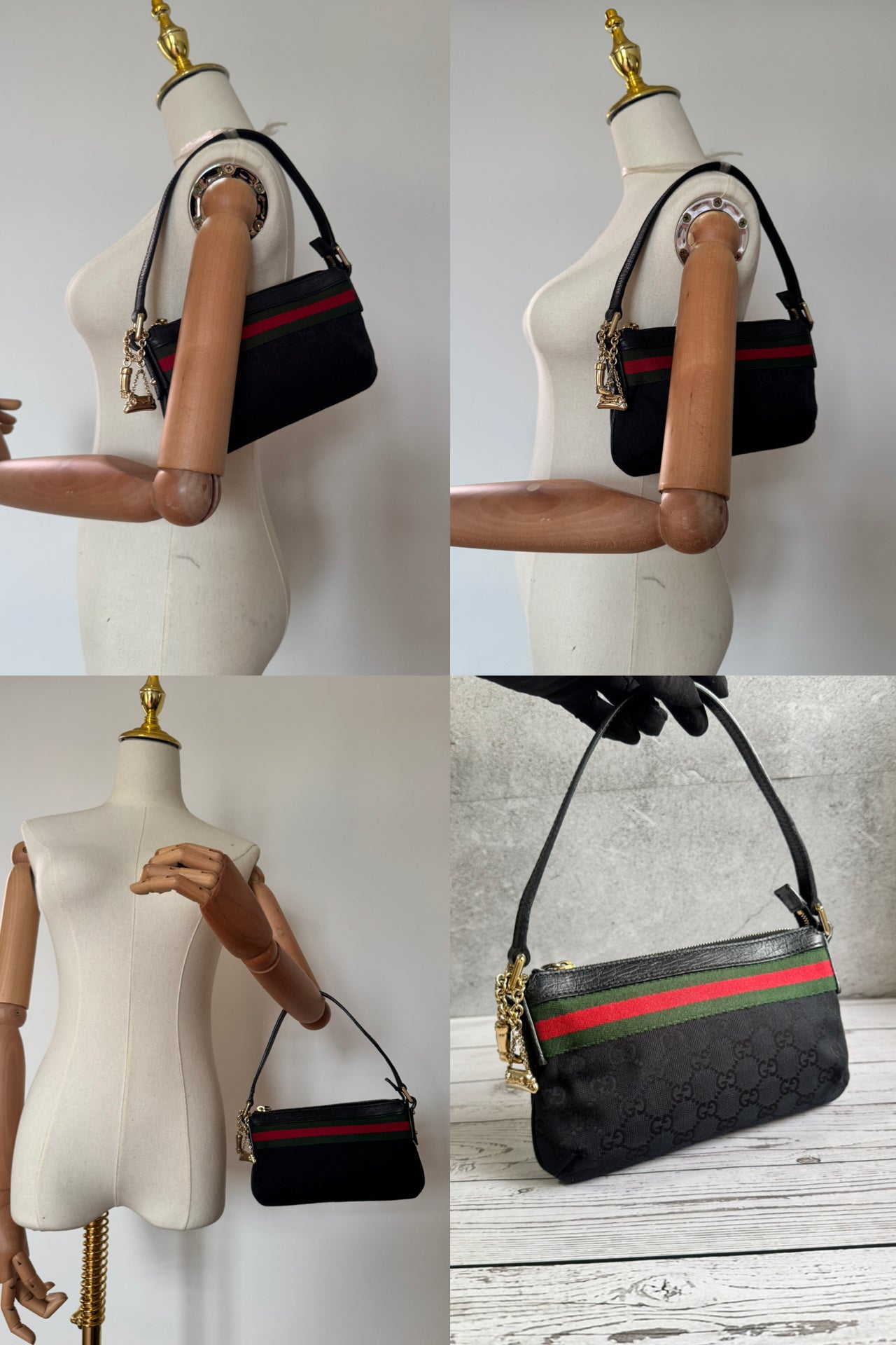 Gucci Charmed Canvas Pouchette