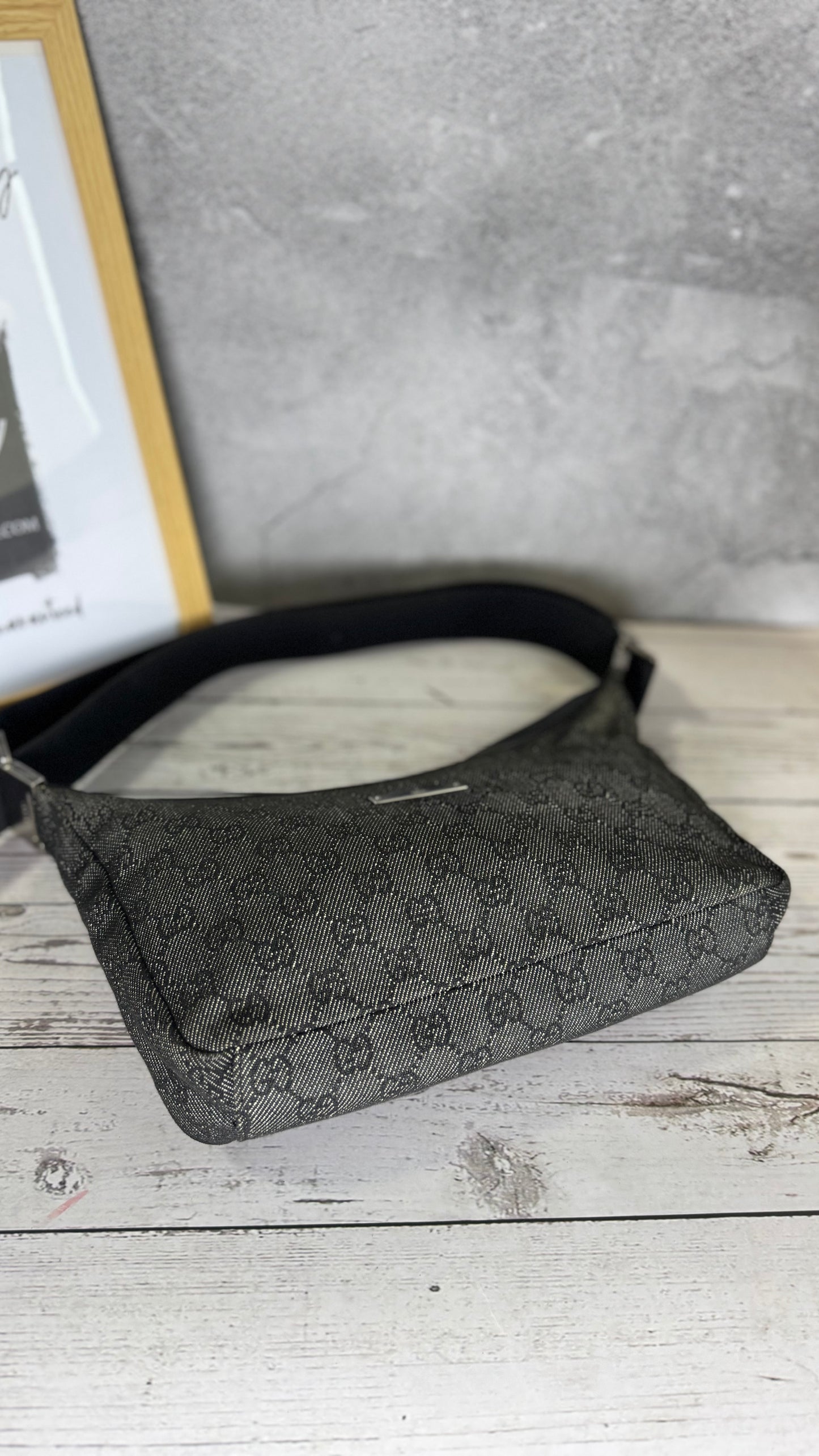 Gucci Monogram Canvas Crossbody Bag