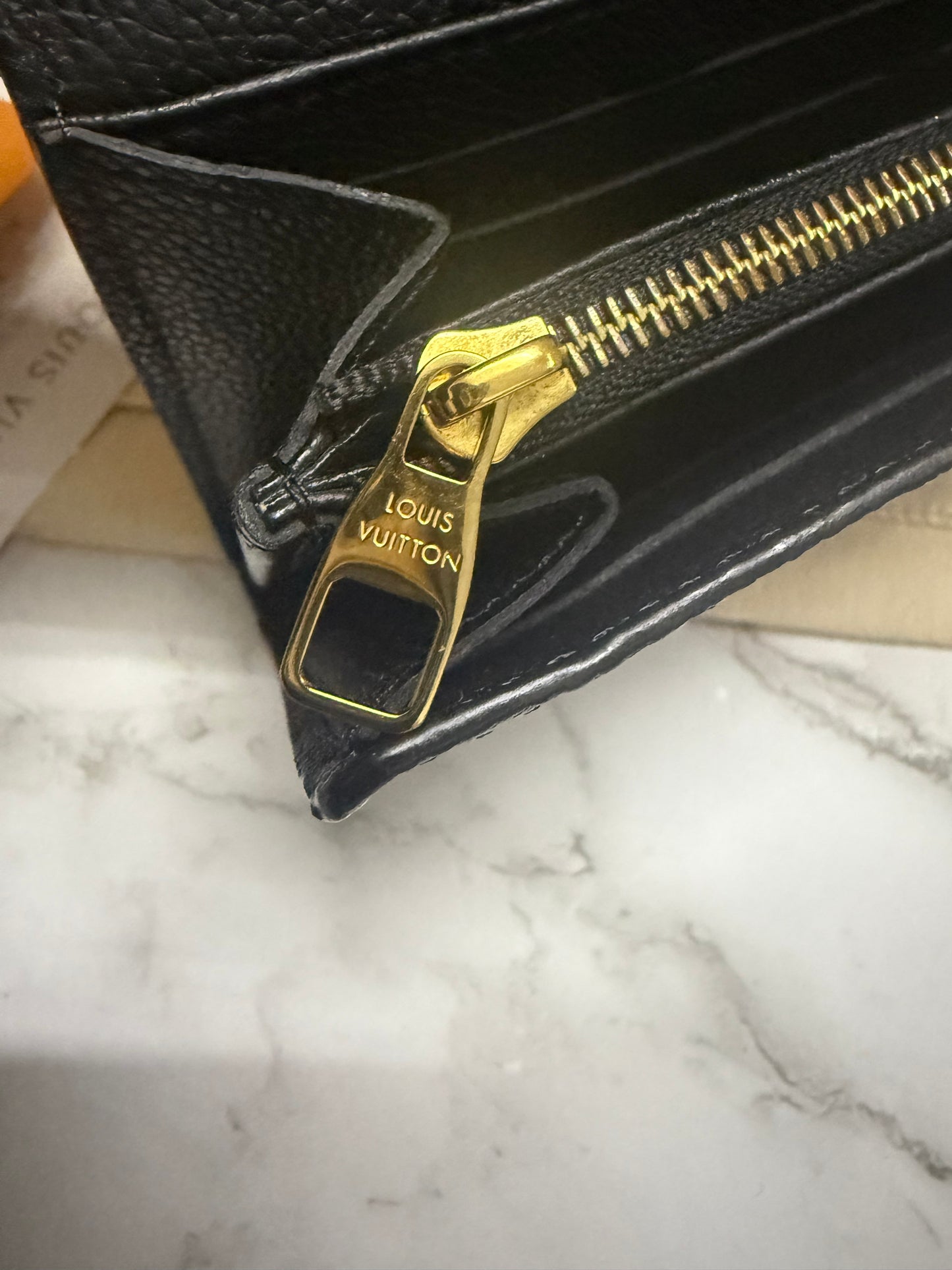 Louis Vuitton Sarah Empreinte Noir Wallet