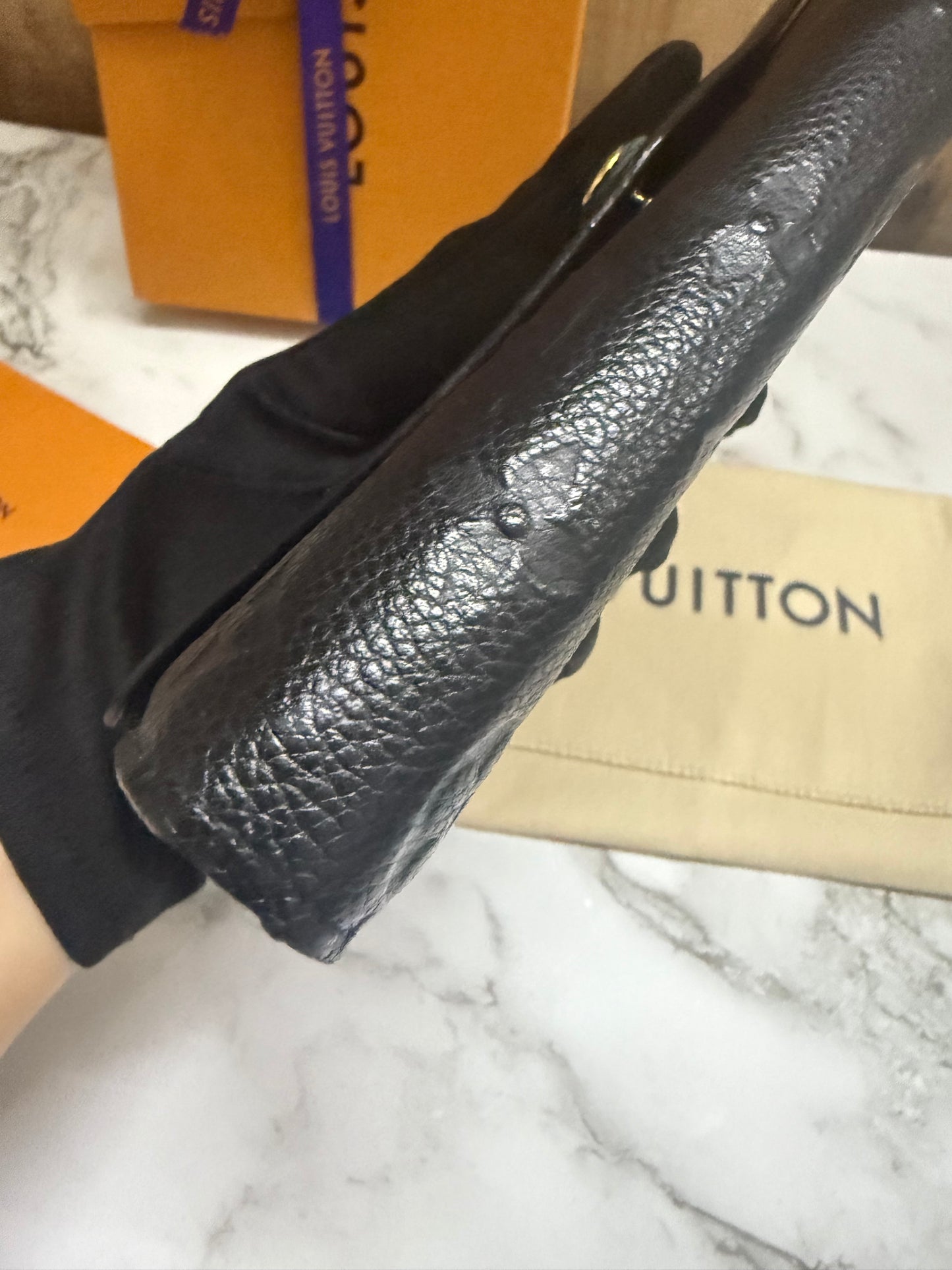Louis Vuitton Sarah Empreinte Noir Wallet