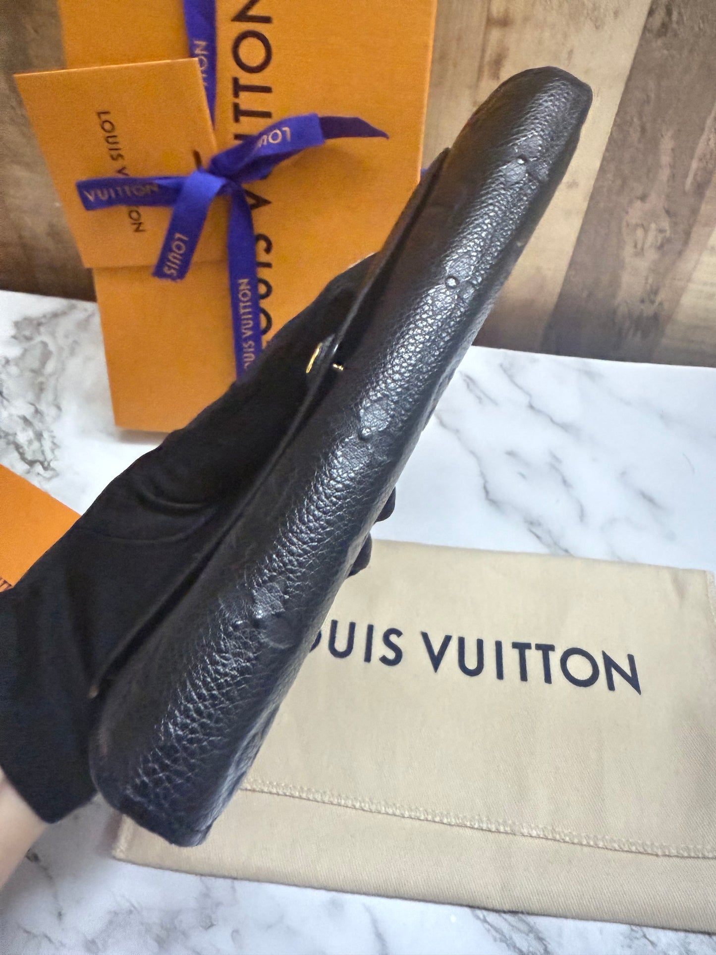 Louis Vuitton Sarah Empreinte Noir Wallet