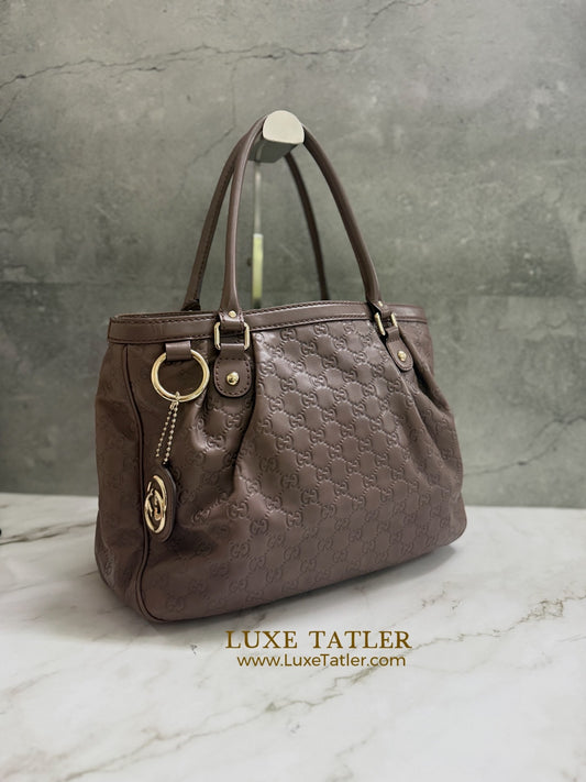 Gucci Sukey Leather Tote Bag