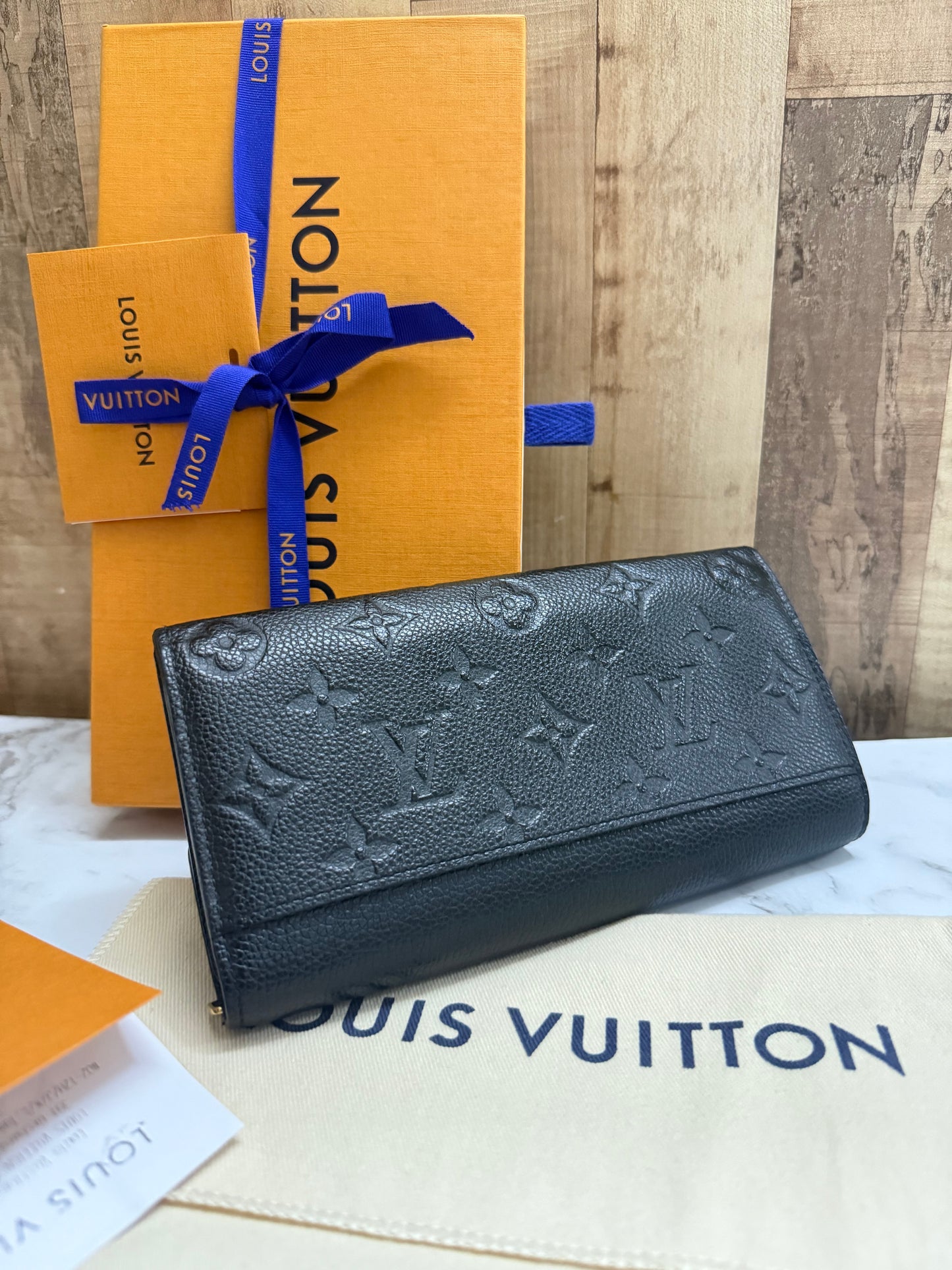 Louis Vuitton Sarah Empreinte Noir Wallet