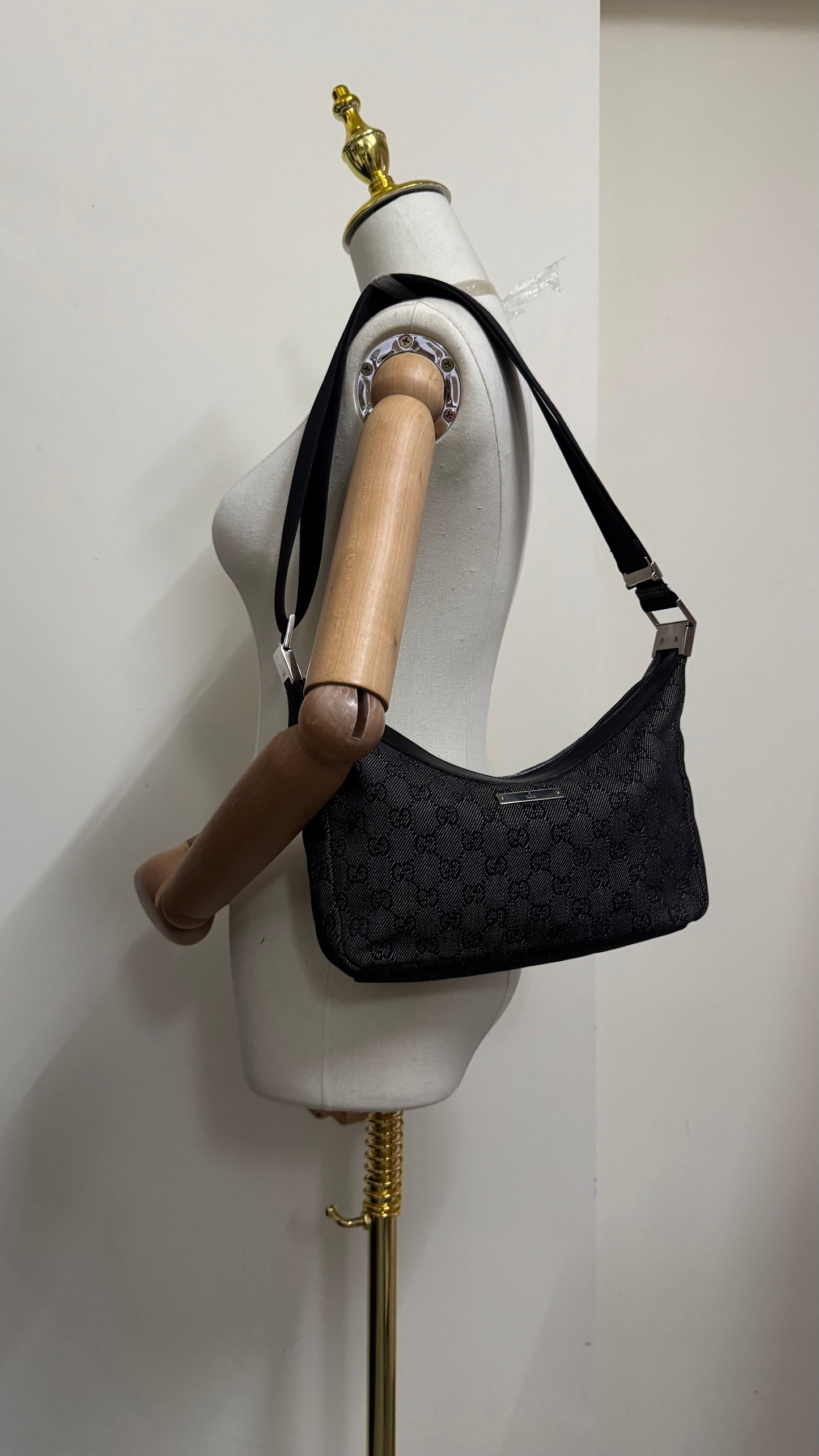 Gucci Monogram Canvas Crossbody Bag