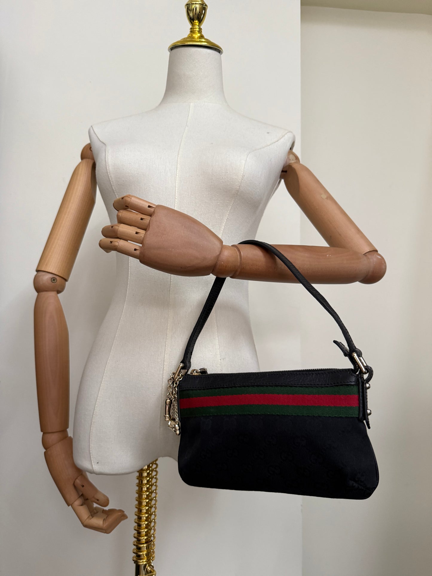 Gucci Charmed Canvas Pouchette
