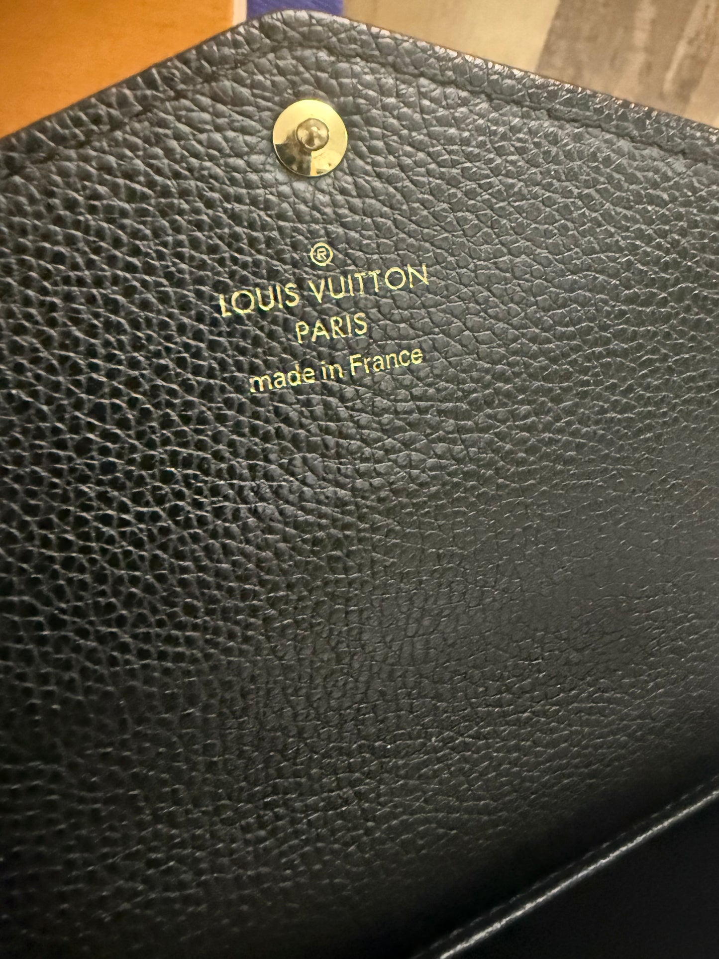 Louis Vuitton Sarah Empreinte Noir Wallet