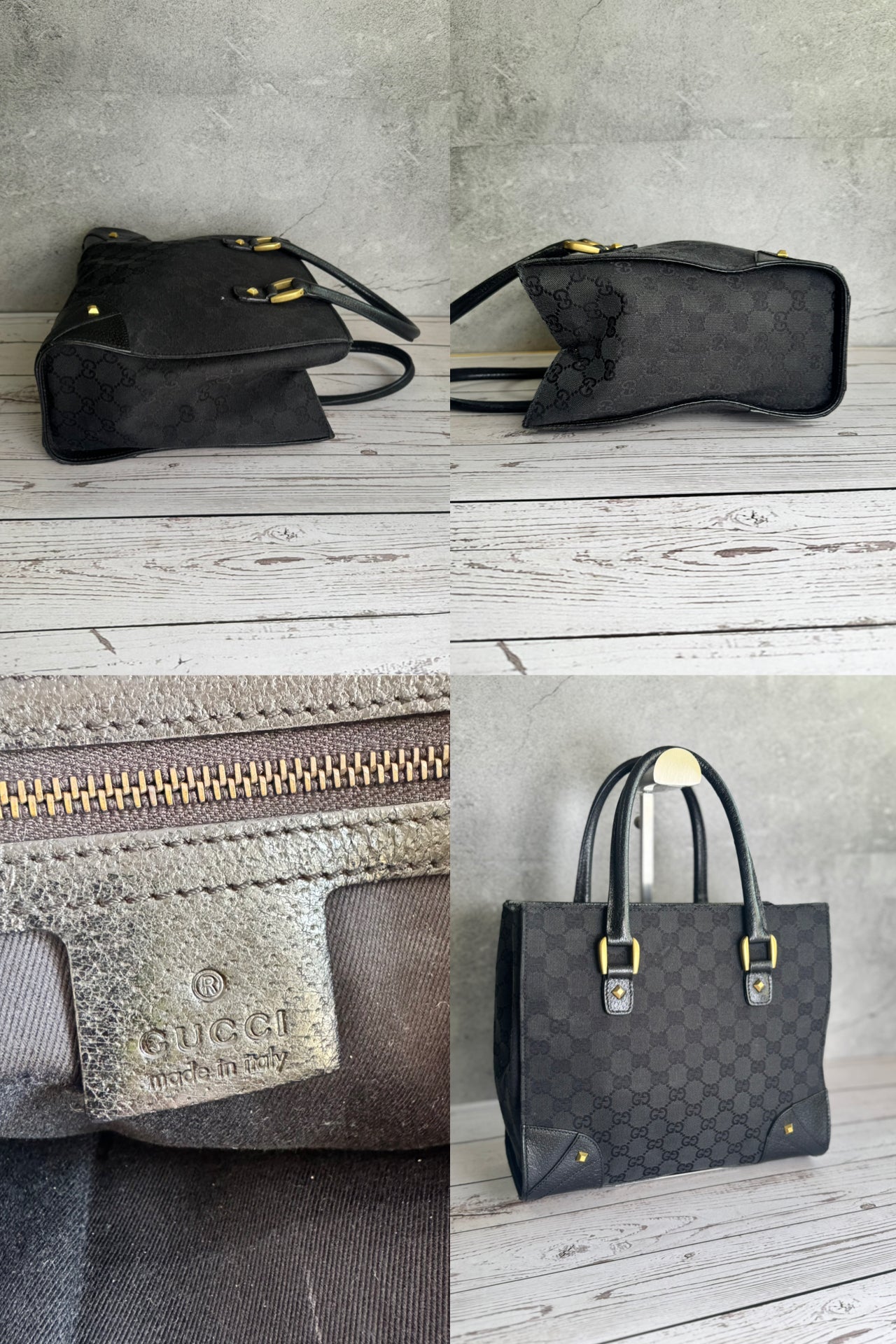 Gucci GG Canvas Top Handle Bag