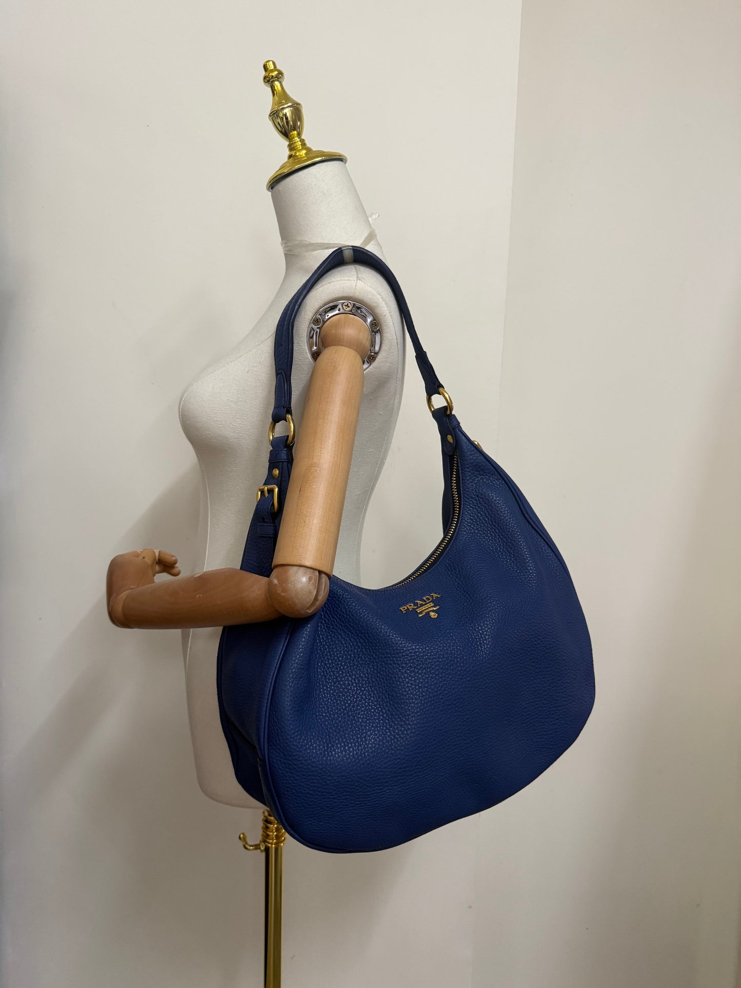 Prada Vitello Hobo Bag