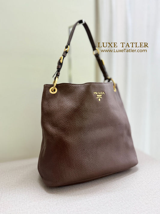 Prada Calf Leather Tote Bag