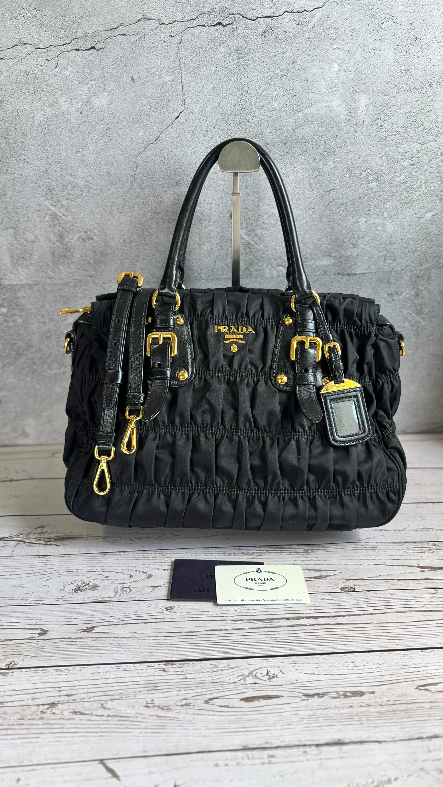 Prada Tessuto Gaufre with strap