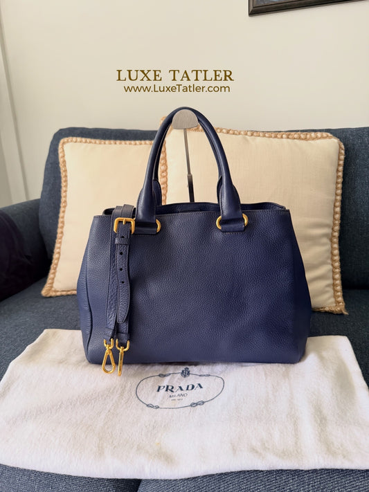 Prada Vitello Leather 2-way Bag