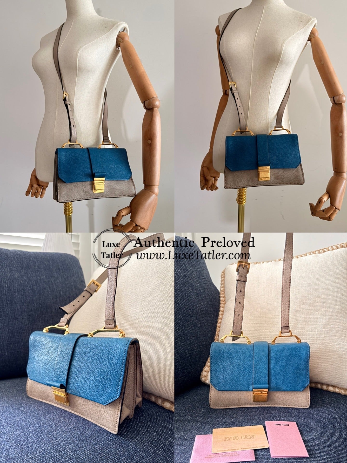 Miu Miu Madras Crossbody Bag