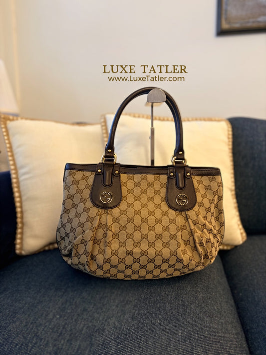 Gucci Scalett Canvas Bag