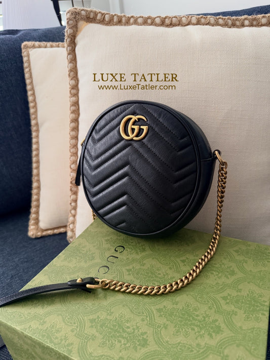 Gucci Marmont Round Crossbody Bag