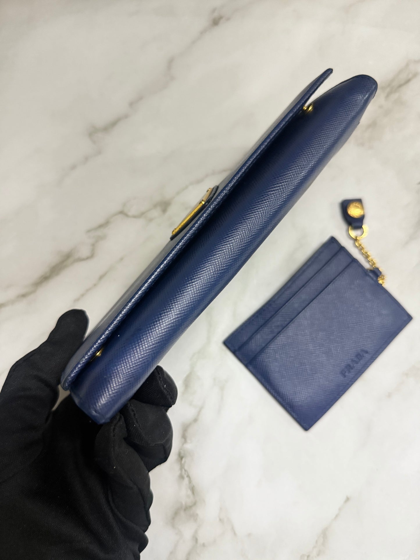 Prada Saffiano Wallet with Card Case