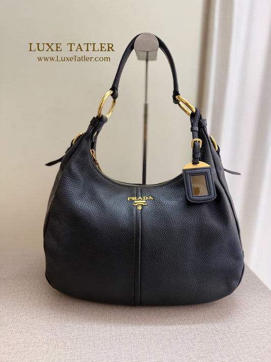 Prada Vitello Daino Hobo Bag