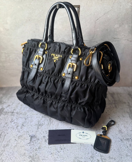 Prada Tessuto Gaufre Nylon Bag