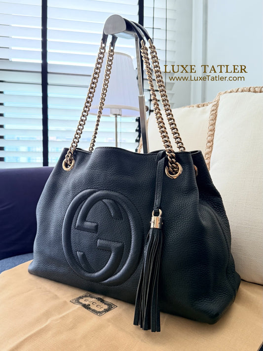 Gucci Soho Chain Leather Tote