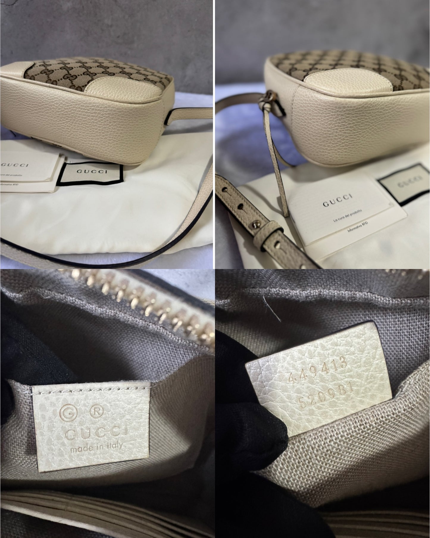 Gucci Bree Canvas Crossbody Bag