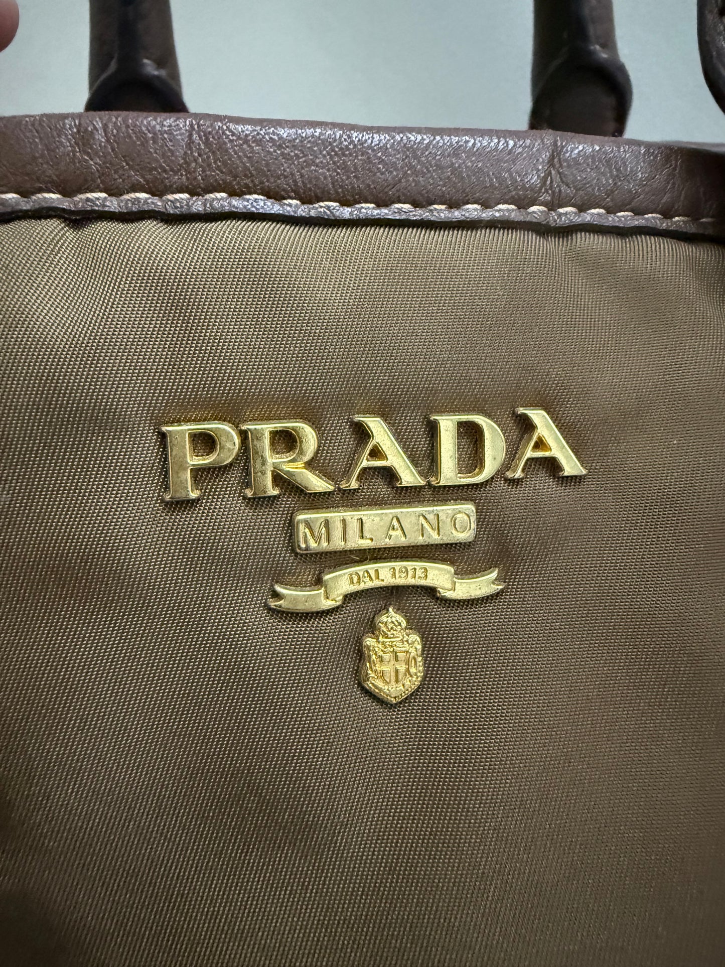 Prada Tessuto Vitello Daino Bag