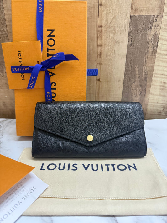 Louis Vuitton Sarah Empreinte Noir Wallet