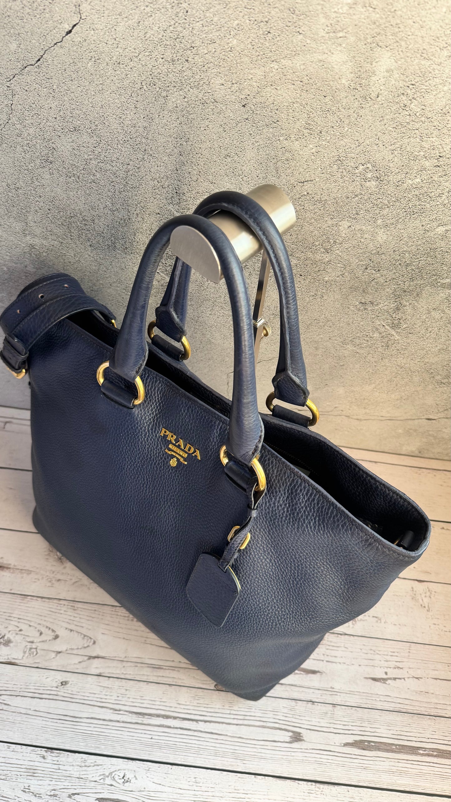 Prada Tote Bag (Navy)