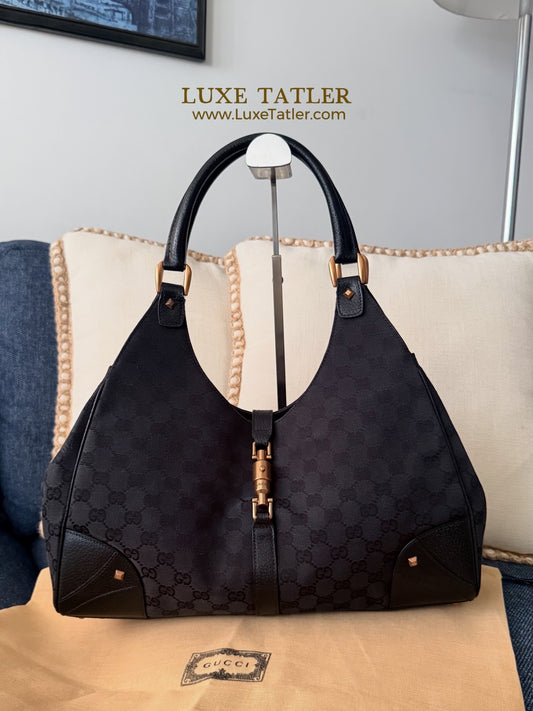 Gucci Jackie Canvas Tote