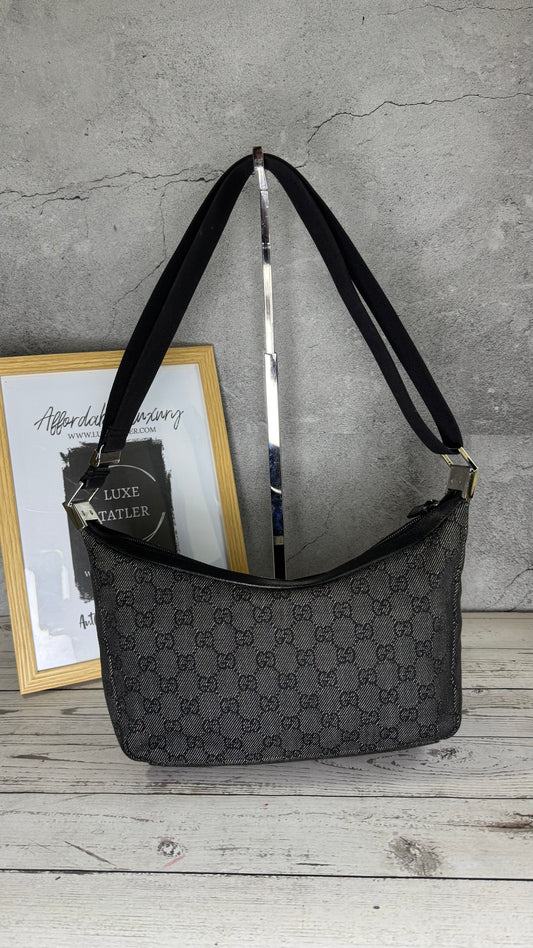 Gucci Monogram Canvas Crossbody Bag