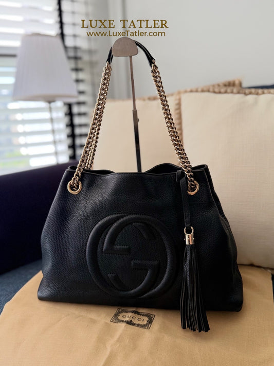 Gucci Soho Chain Leather Tote