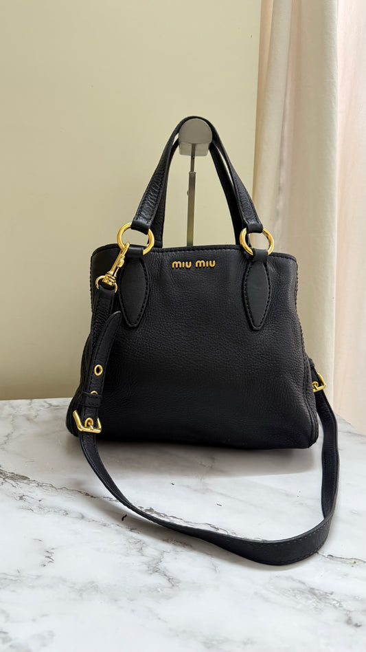 Miu Miu Caribu Leather Bag