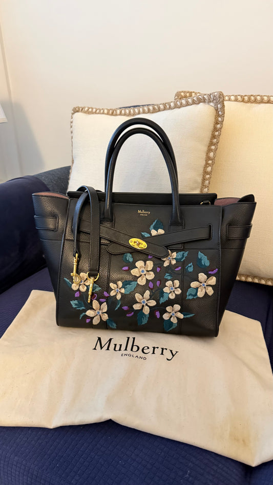 Mulberry Zipped Bayswater with strap