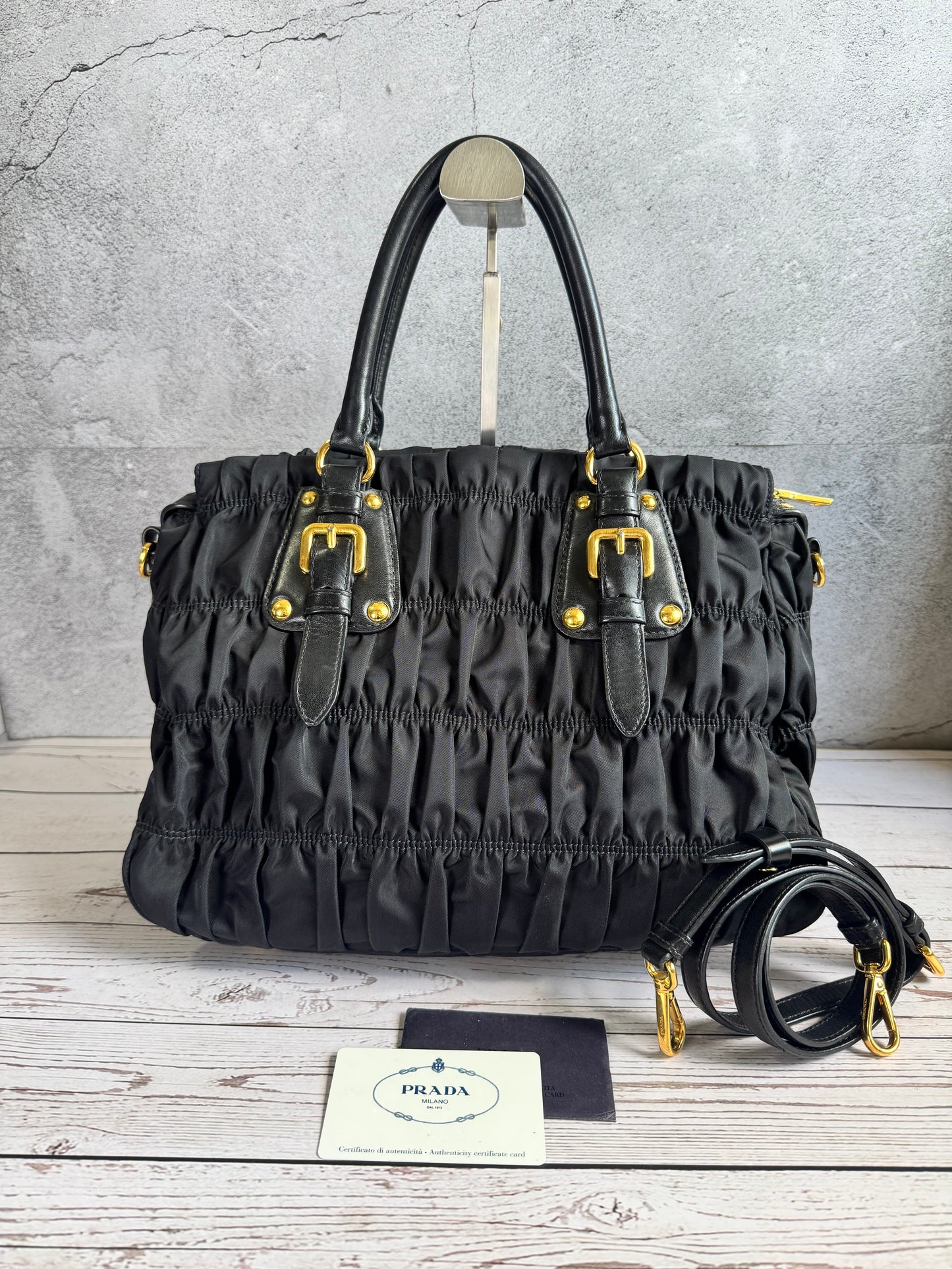 Prada Tessuto Gaufre with strap