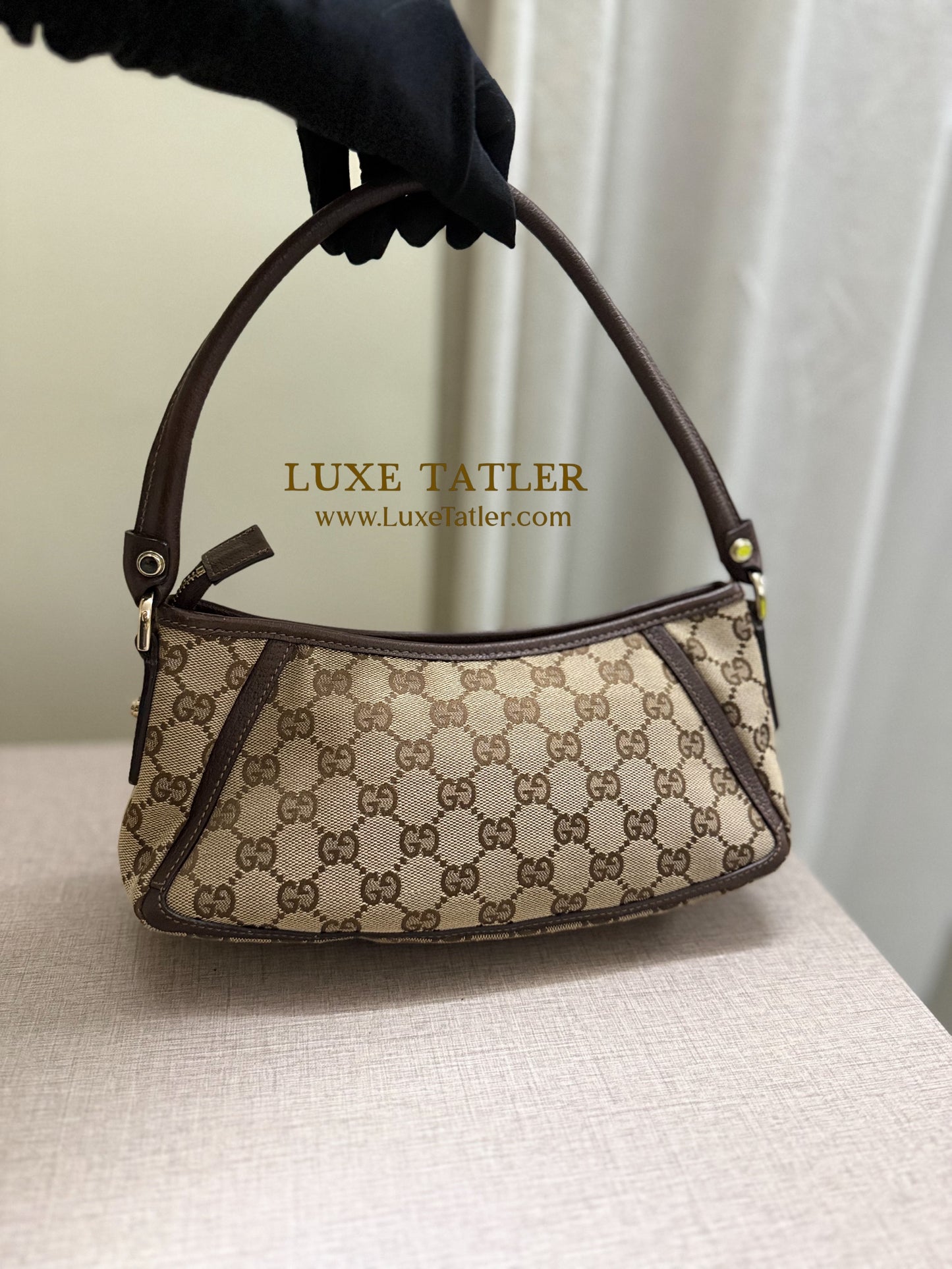 Gucci D-Ring Canvas Pouchette