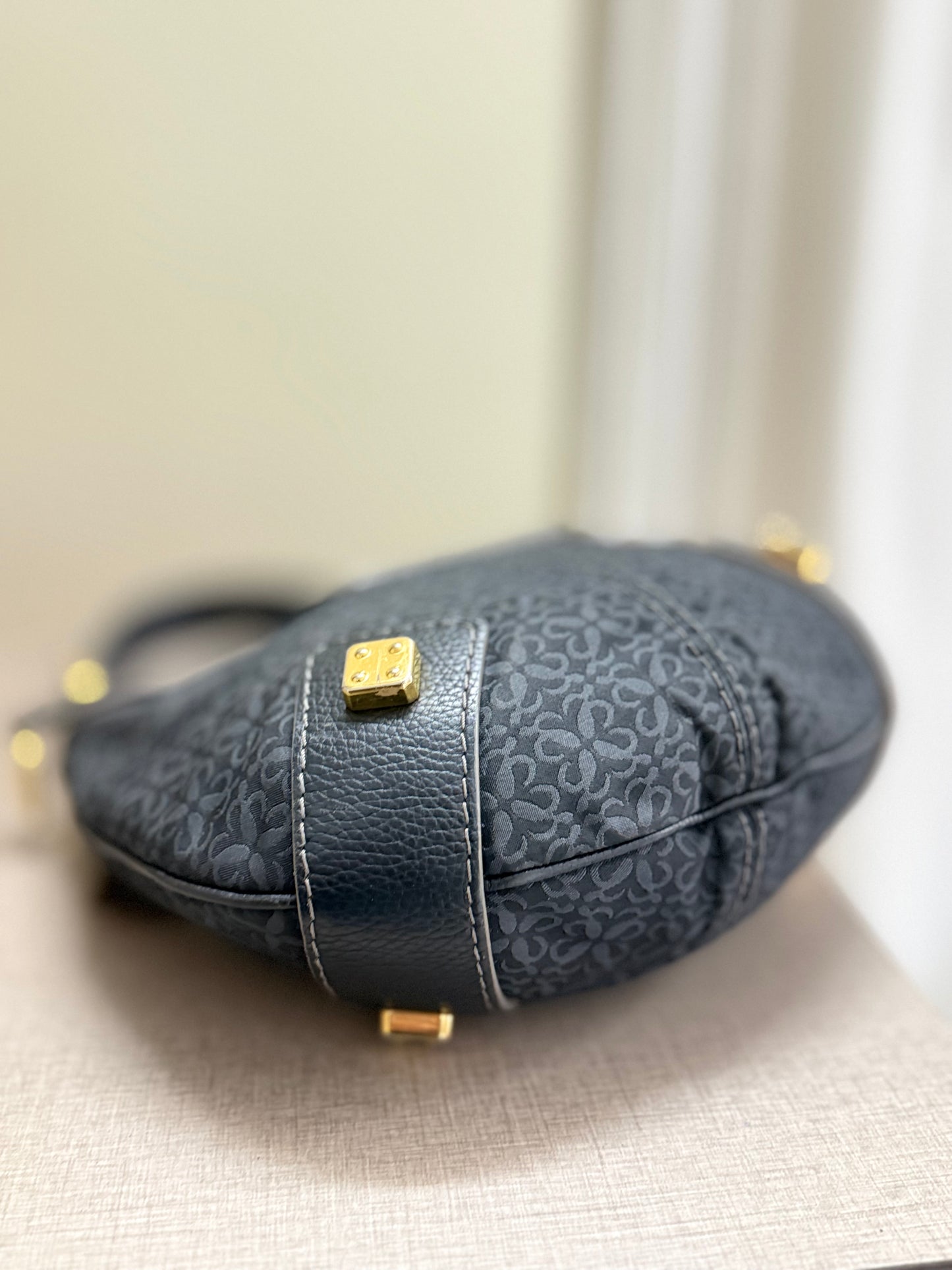 Loewe Anagram Canvas Hobo Shoulder Bag