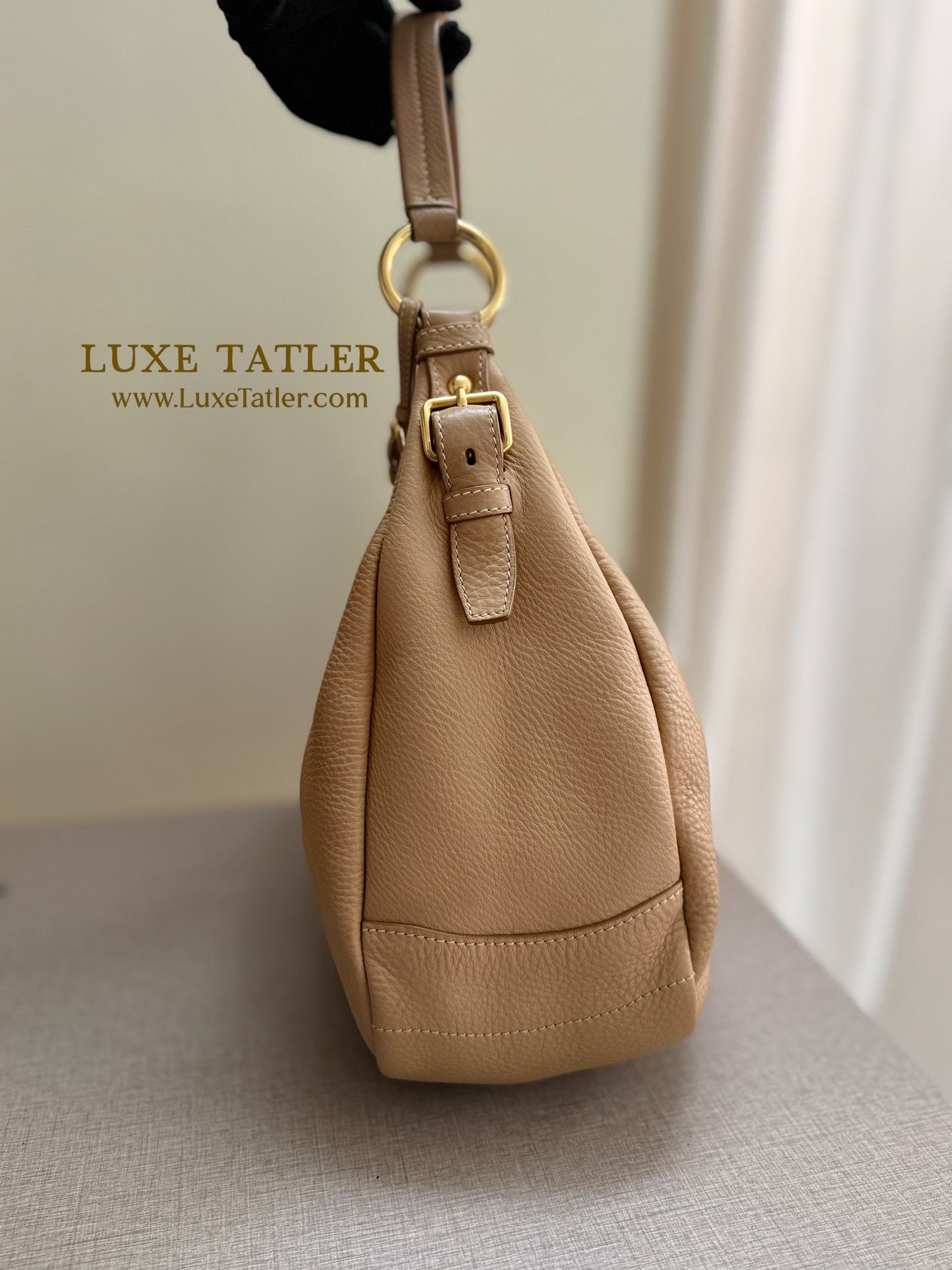 Prada Vitello Daino Hobo Bag