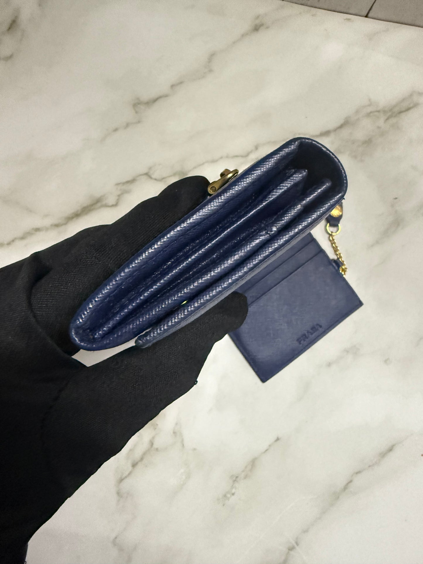Prada Saffiano Wallet with Card Case