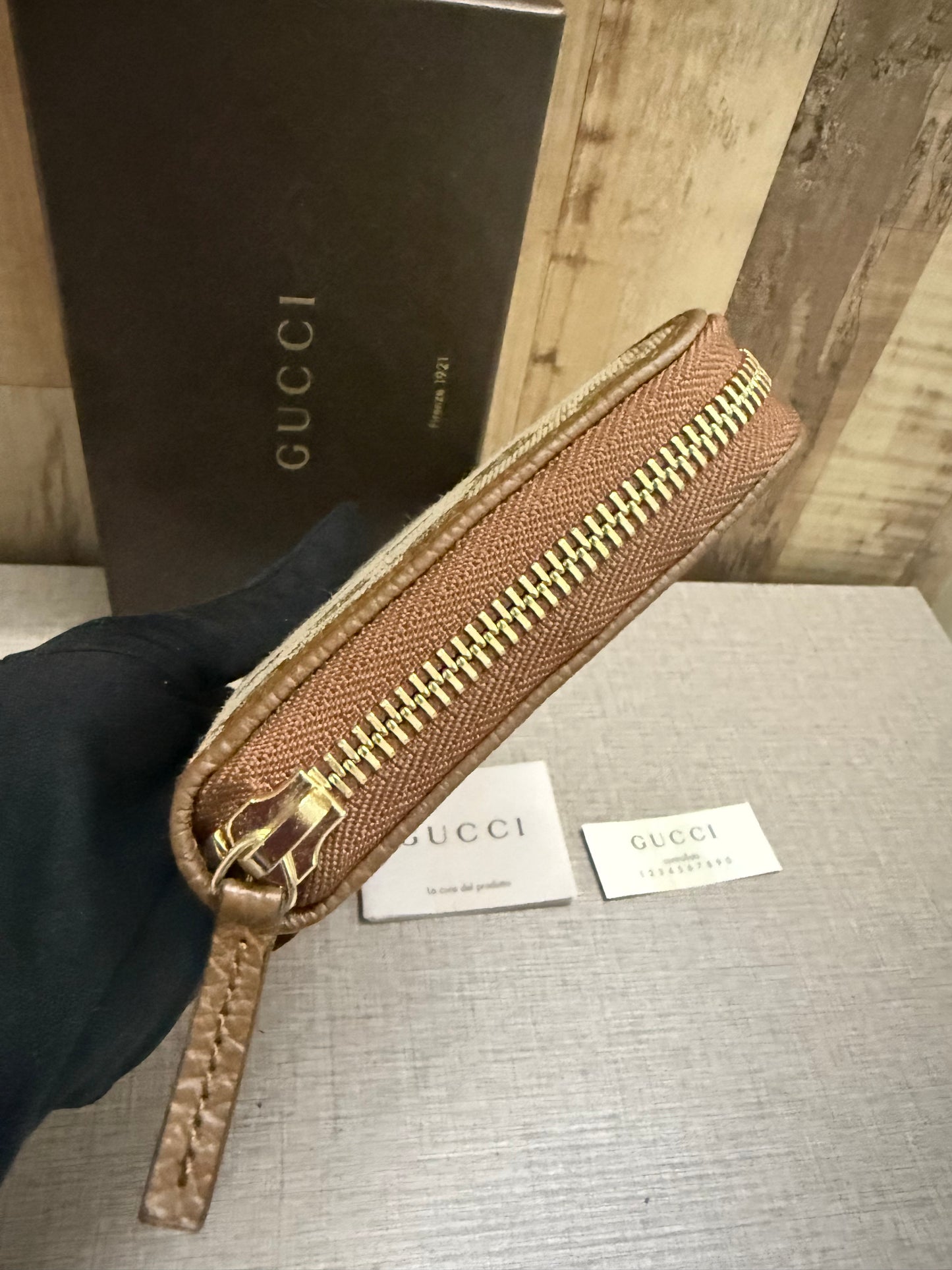 Gucci Monogram Canvas wallet