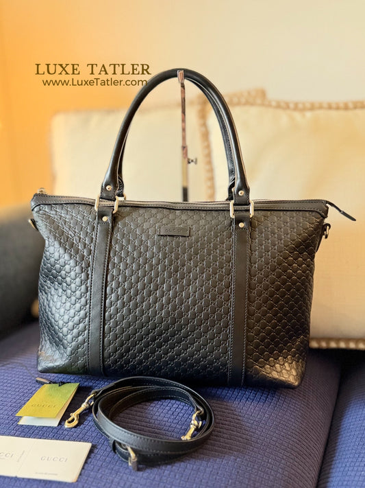 Gucci Microguccissima Tote Bag with removable strap